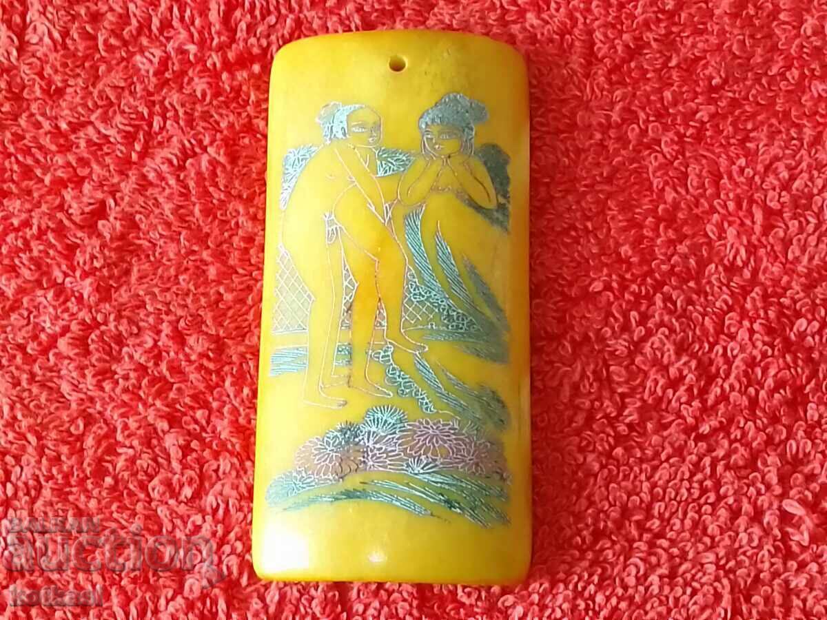 Χαρακτική φιγούρας σε φύλο οστών Ερωτικό γυμνό αρσενικό θηλυκό - 6 Χαρακτική φιγούρας σε φύλο οστών Ερωτικό γυμνό αρσενικό θηλυκό - 6