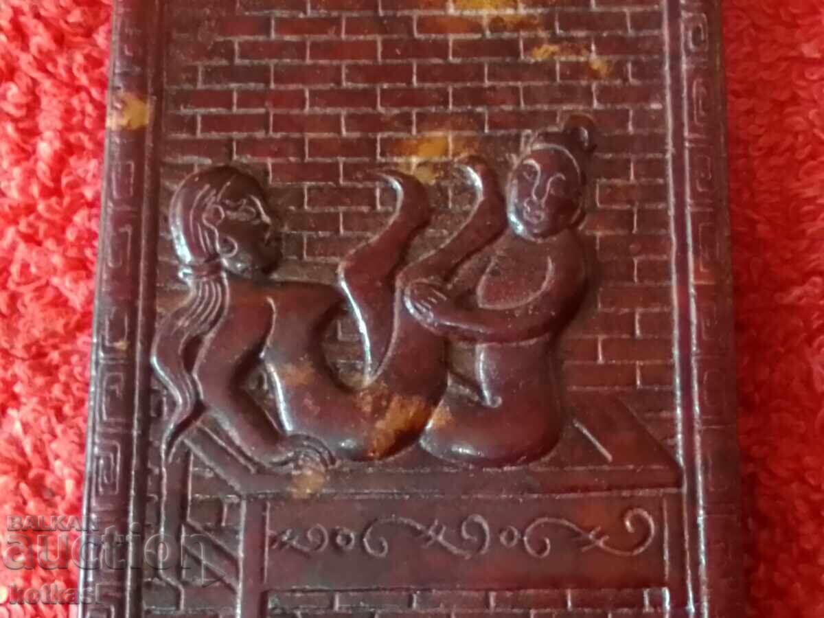 Χαρακτική σε πλάκα από φυσικό νεφρίτη Sex Erotica Διπλής Όψης - 6 Χαρακτική σε πλάκα από φυσικό νεφρίτη Sex Erotica Διπλής Όψης - 6