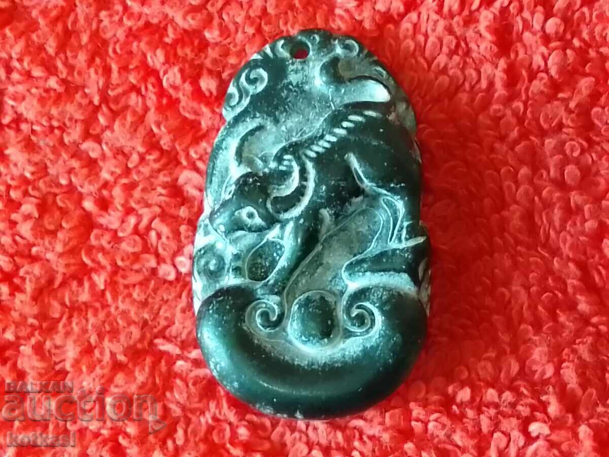 Delivery of Natural Jade Buffalo Pendant