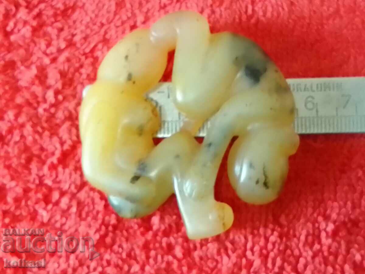 Φυσικό κρεμαστό νεφρίτη φιγούρα Σεξ Ερωτικό Γυμνό Αρσενικό Γυναίκα με τιμή 115.50 BGN | € 59.05