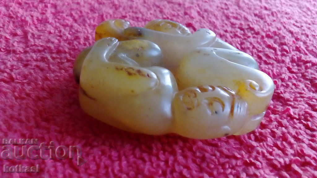 Natural Jade Pendant Figure Sex Erotic Nude Male Female - 6