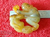 Natural Jade Pendant Figure Sex Erotic Nude Male Female