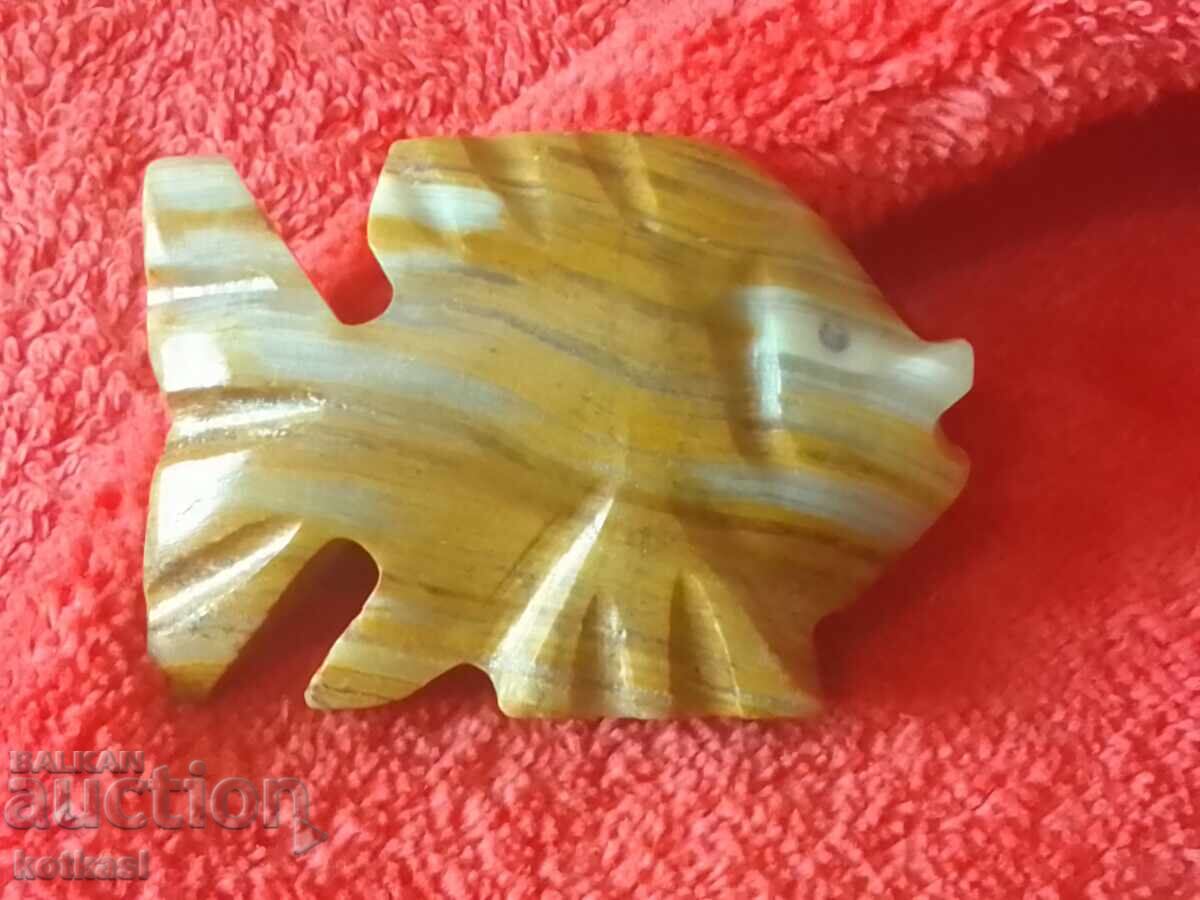 Φιγούρα ψαριού από ημιπολύτιμους λίθους Onyx - 6 Φιγούρα ψαριού από ημιπολύτιμους λίθους Onyx - 6