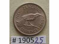 6 πένες 1965 Νέα Ζηλανδία-