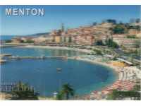 Old Postcard - Stereo - Cote d'Azur - Menton