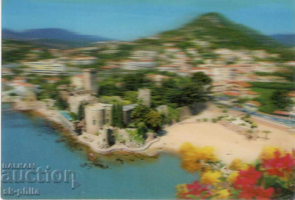 Carte poștală veche - Stereo - Coasta de Azur - Mandello la Napoule