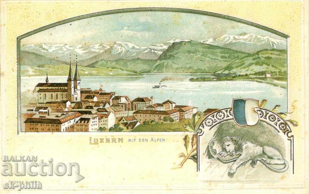 Стара картичка - Люцерн, Общ изглед