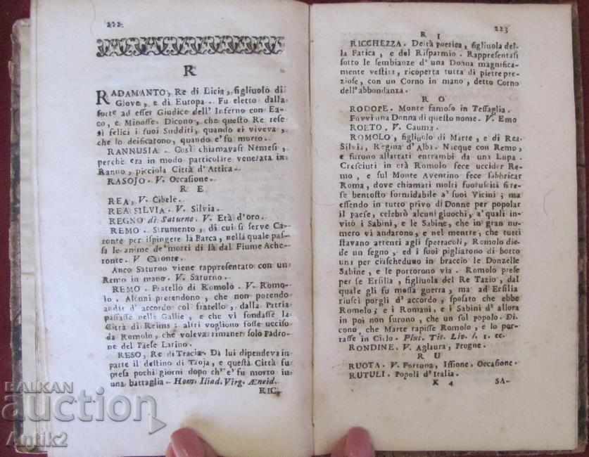 Livrarea An, 1771. Dicționar anonim pentru școli din Italia rare Livrarea An, 1771. Dicționar anonim pentru școli din Italia rare