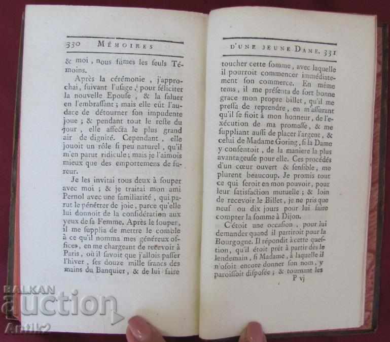 Livrarea 1762. Carte MEMOIRES DE LA VERTU Volumul 2 Livrarea 1762. Carte MEMOIRES DE LA VERTU Volumul 2