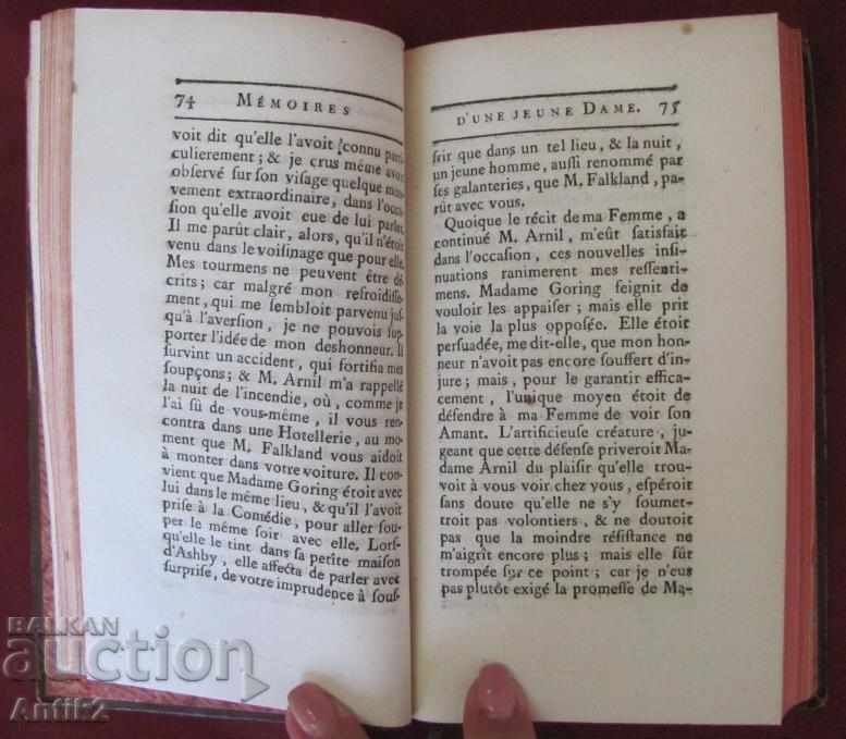 1762 Book MEMOIRES DE LA VERTU Volume 3 - 5 1762 Book MEMOIRES DE LA VERTU Volume 3 - 5