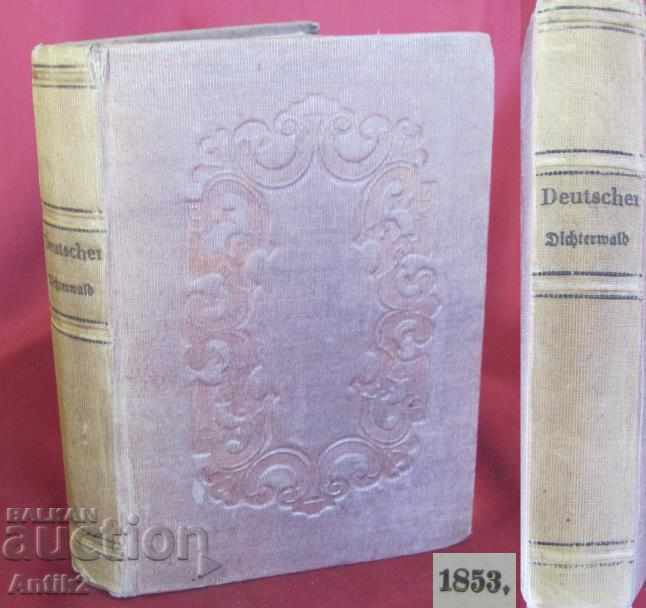 1853 The book DEUTSCHER DICHTERWALD 1624-1850