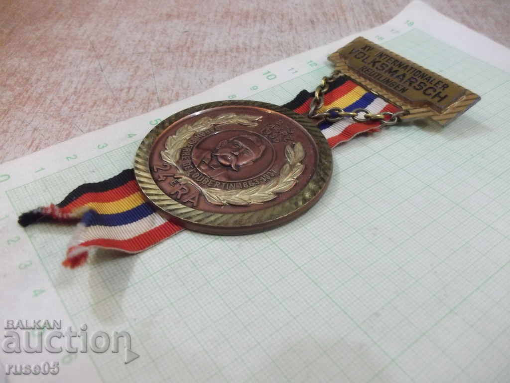 Delivery of Medallion "BARON PIERRE DE COUBERTIN 1863 - 1937" Delivery of Medallion "BARON PIERRE DE COUBERTIN 1863 - 1937"