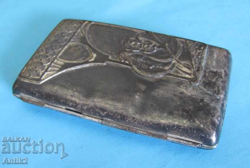 1900s Art Nouveau A.MUCHA Silver Plated Tabaker είναι πολύ σπάνιο - 6 1900s Art Nouveau A.MUCHA Silver Plated Tabaker είναι πολύ σπάνιο - 6