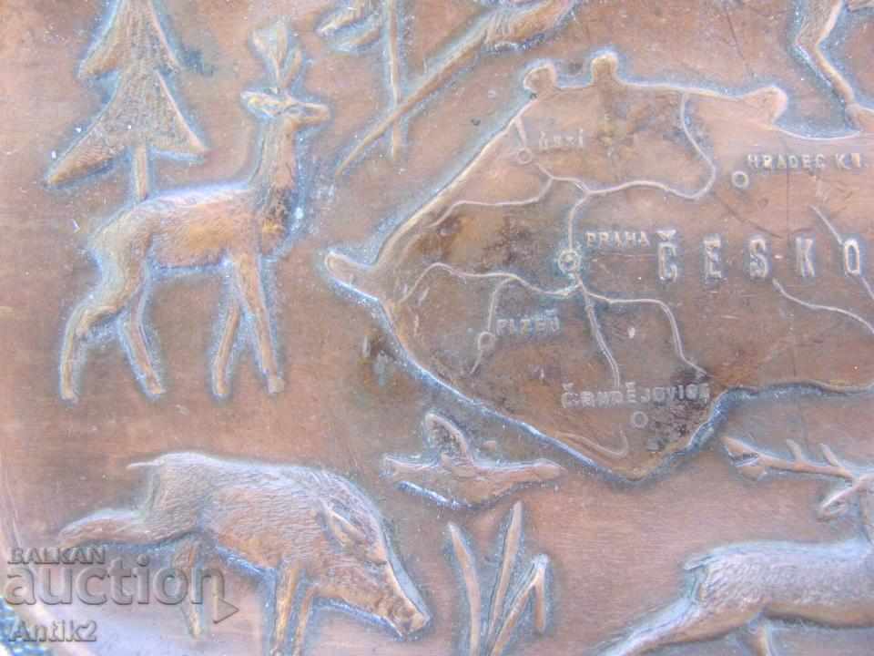 Star Hunting Advertising Ashtray Czechoslovakia - 5 Star Hunting Advertising Ashtray Czechoslovakia - 5