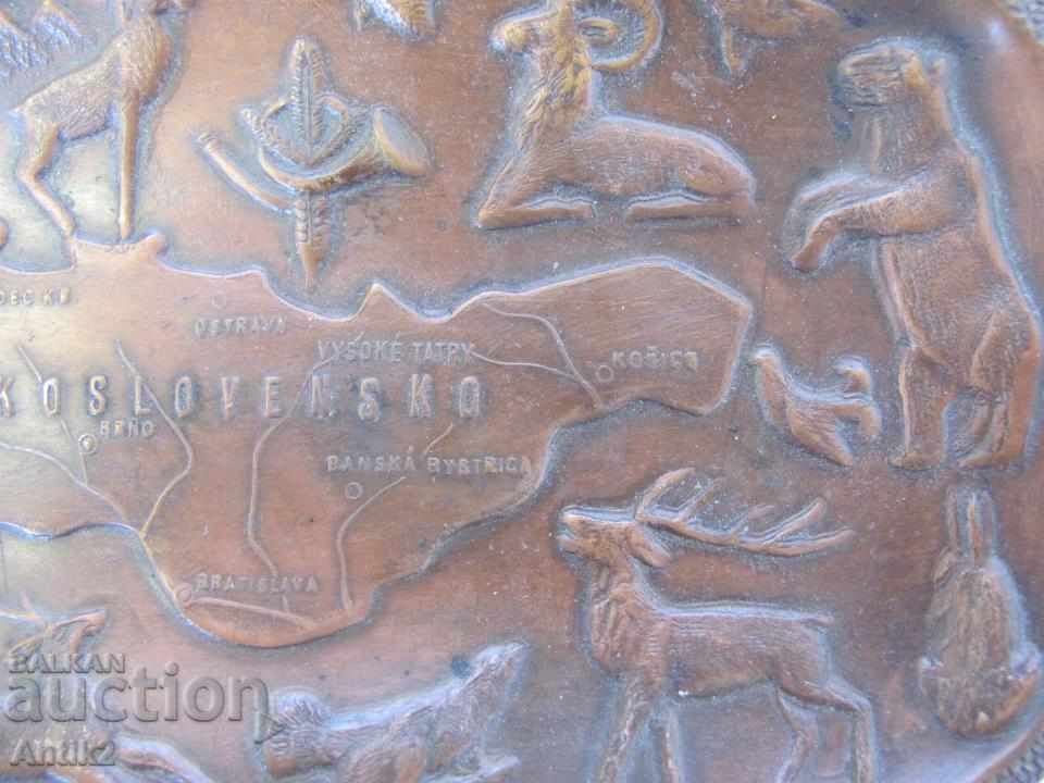 Star Hunting Advertising Ashtray Czechoslovakia - 6 Star Hunting Advertising Ashtray Czechoslovakia - 6