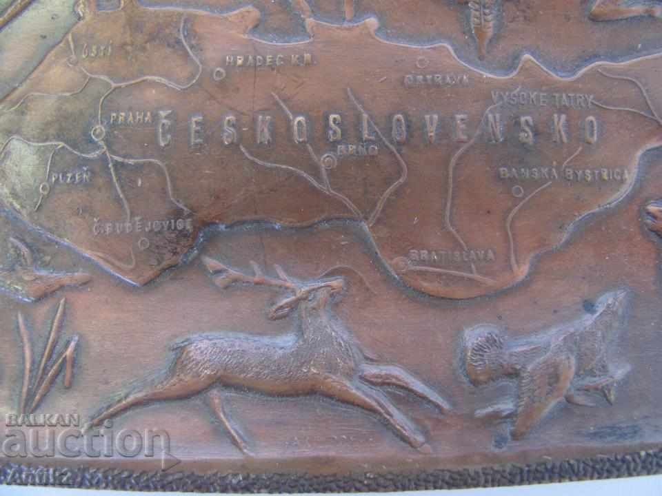 Star Hunting Advertising Ashtray Czechoslovakia - 7 Star Hunting Advertising Ashtray Czechoslovakia - 7