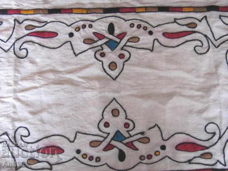 Auction 1900s Textile Art Nouveau Secession, hand embroidery Auction 1900s Textile Art Nouveau Secession, hand embroidery