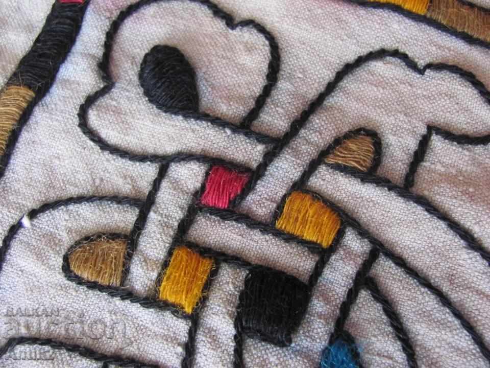 1900s Textile Art Nouveau Secession, hand embroidery - 5 1900s Textile Art Nouveau Secession, hand embroidery - 5