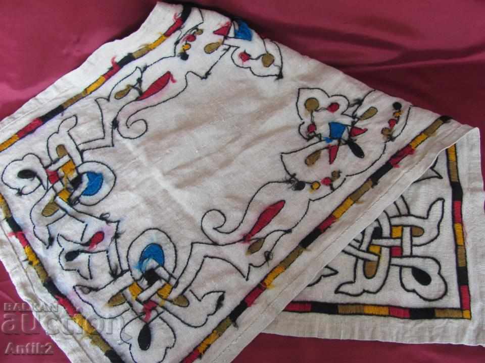 1900s Textile Art Nouveau Secession, hand embroidery - 6 1900s Textile Art Nouveau Secession, hand embroidery - 6