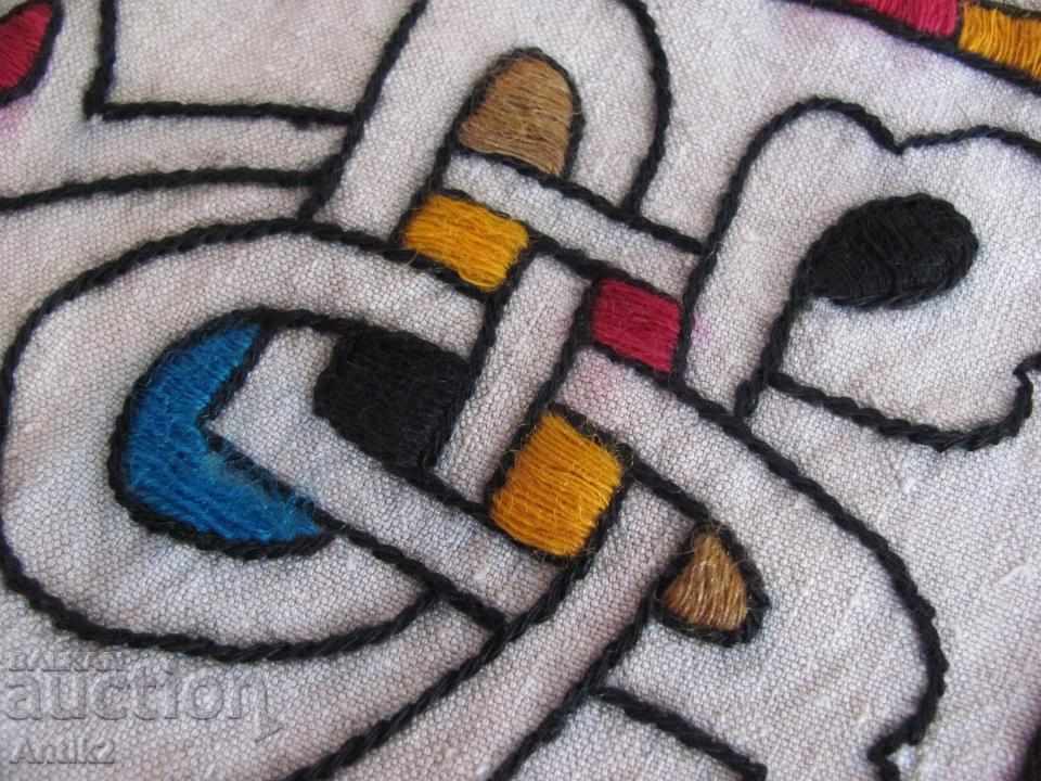 1900s Textile Art Nouveau Secession, hand embroidery - 7 1900s Textile Art Nouveau Secession, hand embroidery - 7