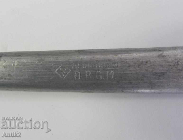 WWII Aluminum Scoop Spoon D.R.G.M. - 6 WWII Aluminum Scoop Spoon D.R.G.M. - 6