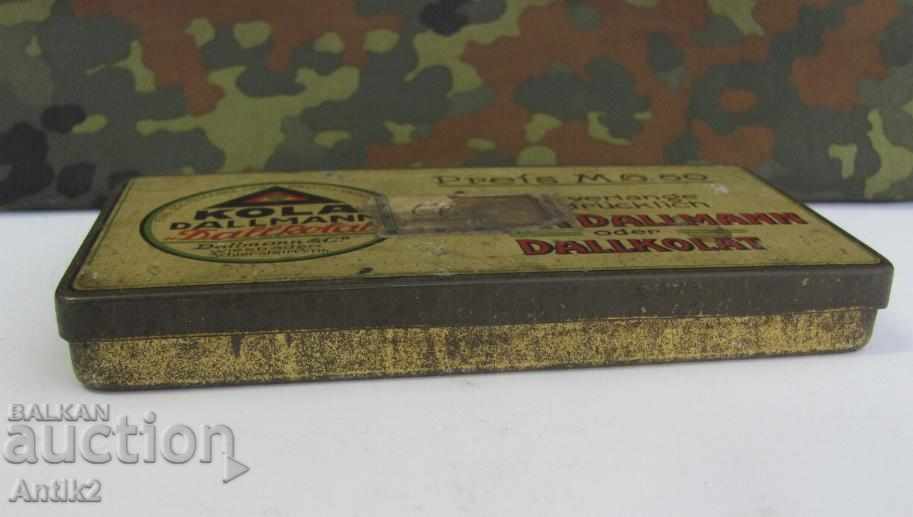 Втора Световна Война Метална Кутия за Шоколад KOLA DALLAMANN - 5 Втора Световна Война Метална Кутия за Шоколад KOLA DALLAMANN - 5