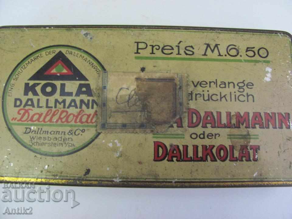Втора Световна Война Метална Кутия за Шоколад KOLA DALLAMANN - 6 Втора Световна Война Метална Кутия за Шоколад KOLA DALLAMANN - 6