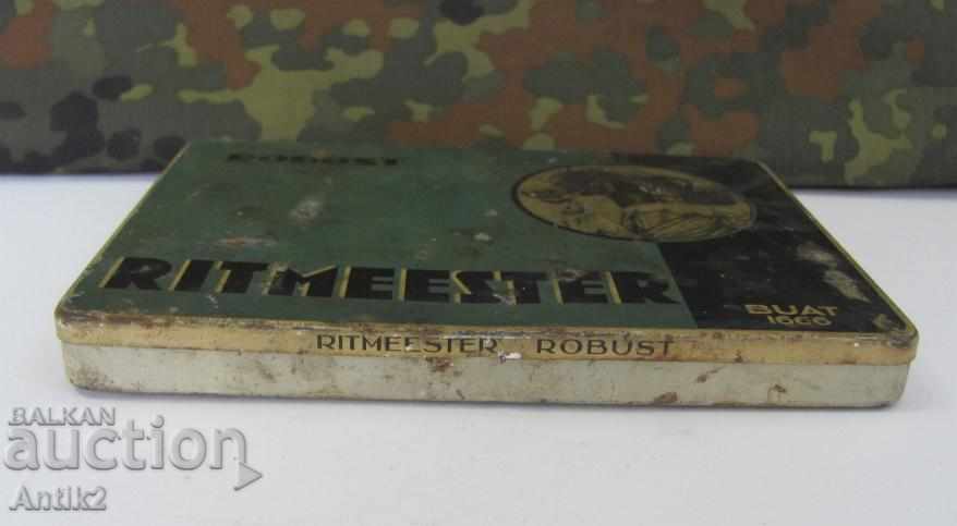 Auction  WWII Metal Cigarette Box