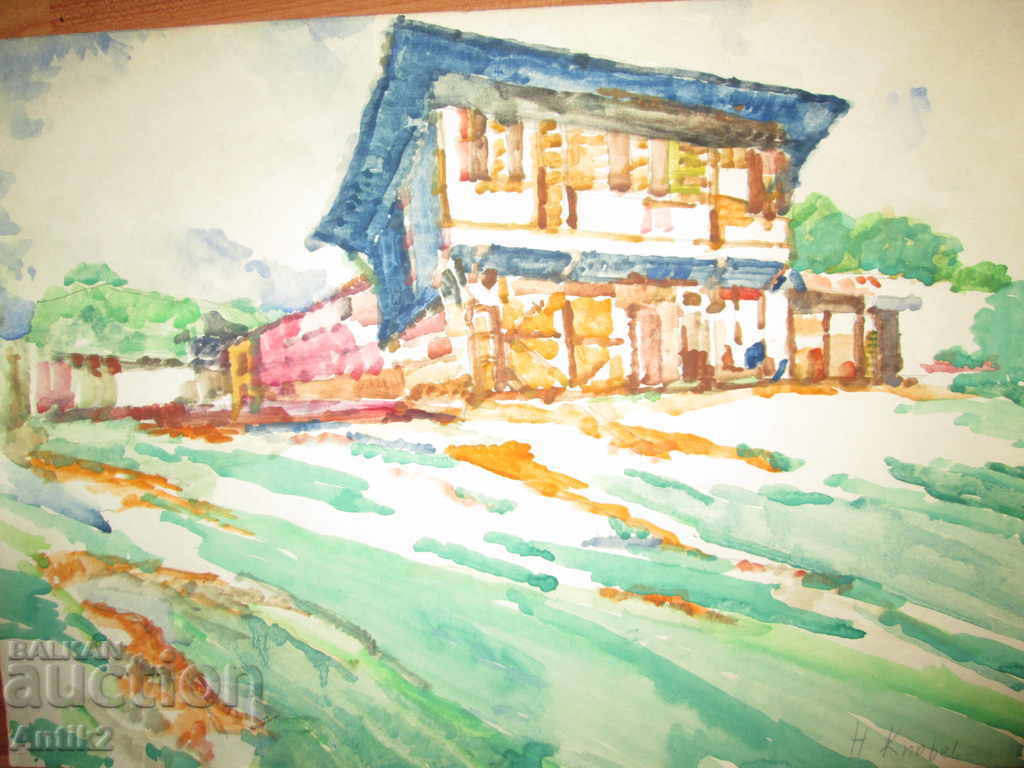 Аукцион Оригинална картина -акварел, подписана 36х51см Аукцион Оригинална картина -акварел, подписана 36х51см