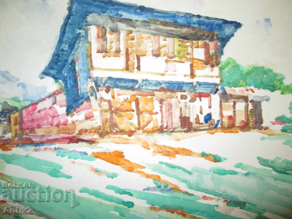 Доставка на Оригинална картина -акварел, подписана 36х51см Доставка на Оригинална картина -акварел, подписана 36х51см