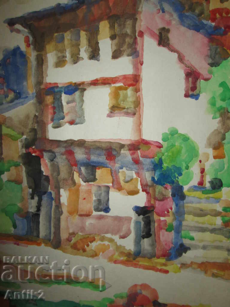 Аукцион Оригинална картина -акварел, подписана 36х51см Аукцион Оригинална картина -акварел, подписана 36х51см