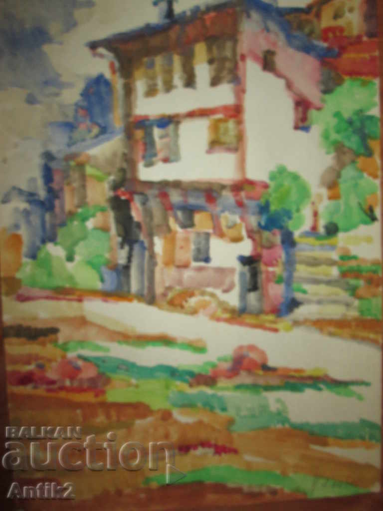 Оригинална картина -акварел, подписана 36х51см - 5 Оригинална картина -акварел, подписана 36х51см - 5