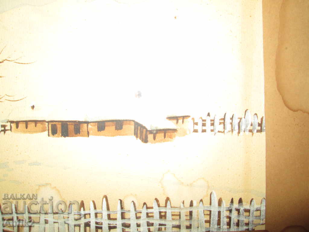 Аукцион Оригинална картина -акварел, подписана ,Ботушаров,41х31см Аукцион Оригинална картина -акварел, подписана ,Ботушаров,41х31см