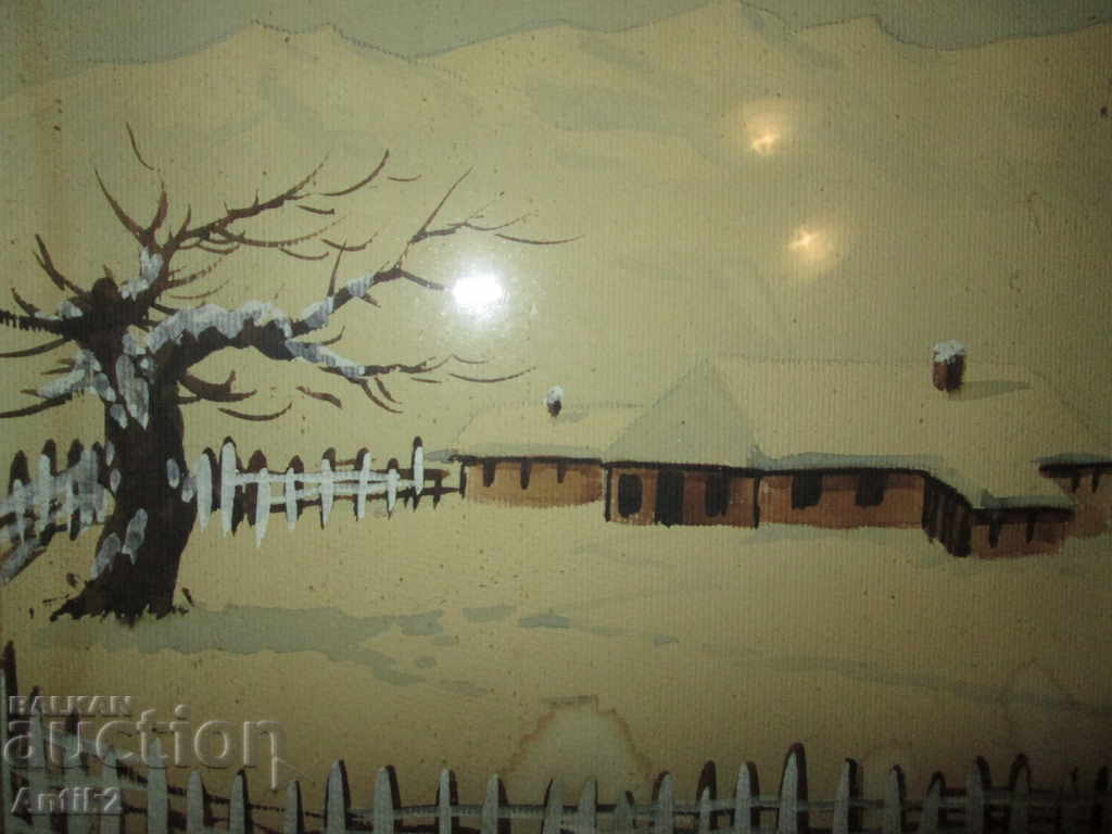 Доставка на Оригинална картина -акварел, подписана ,Ботушаров,41х31см Доставка на Оригинална картина -акварел, подписана ,Ботушаров,41х31см