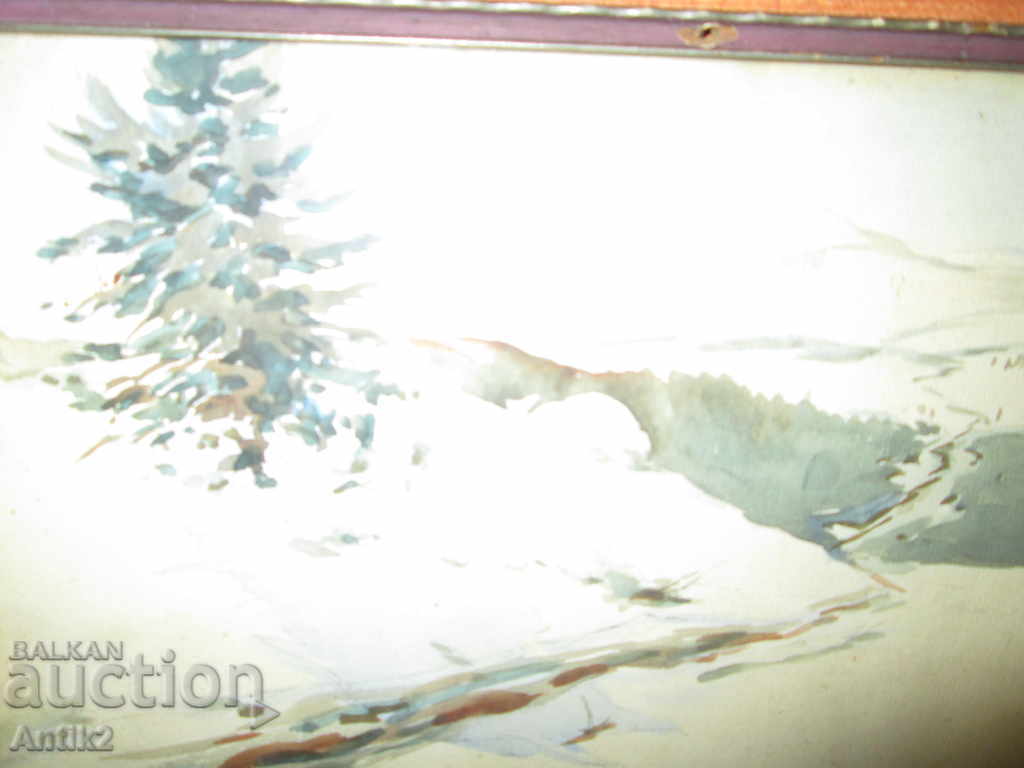 Auction 1920s Original Painting - Watercolor, Signed, D. Kamburov Auction 1920s Original Painting - Watercolor, Signed, D. Kamburov