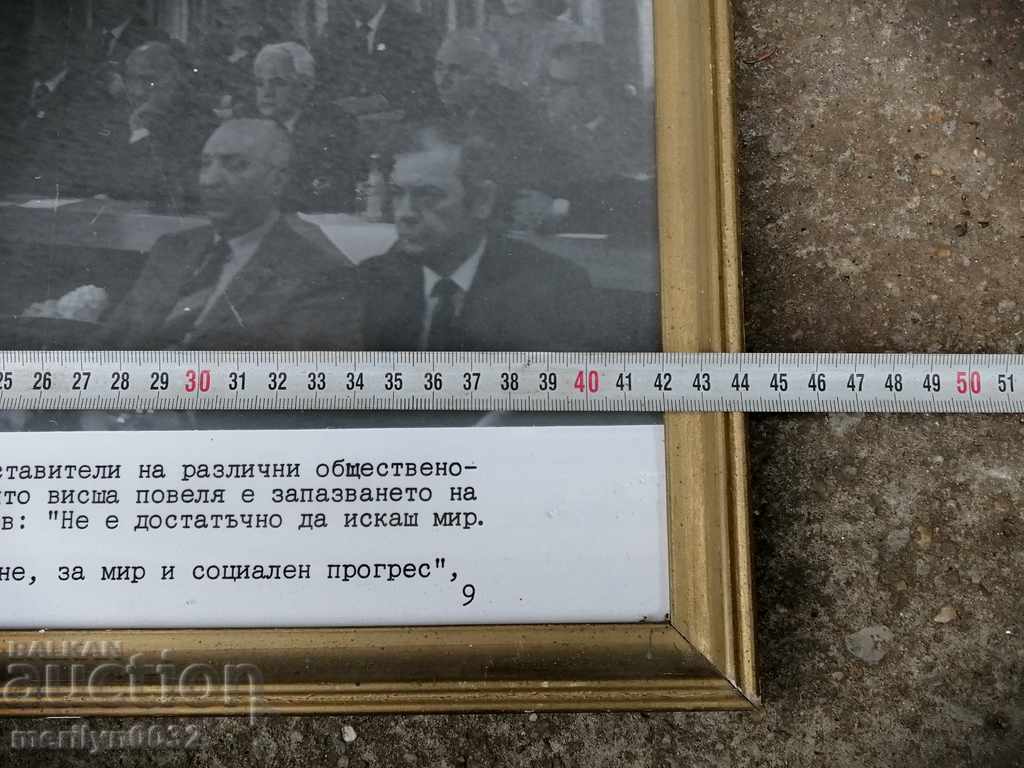 Delivery of Portrait of propaganda Todor Zhivkov picture in picture frame Delivery of Portrait of propaganda Todor Zhivkov picture in picture frame