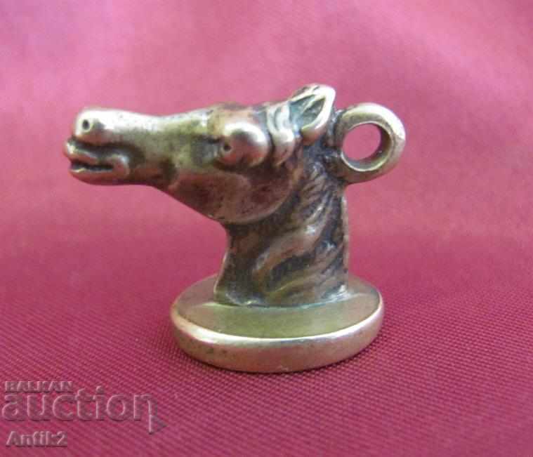 19th Century Bronze Seal-Cavalry Officer Russia - 5 19th Century Bronze Seal-Cavalry Officer Russia - 5