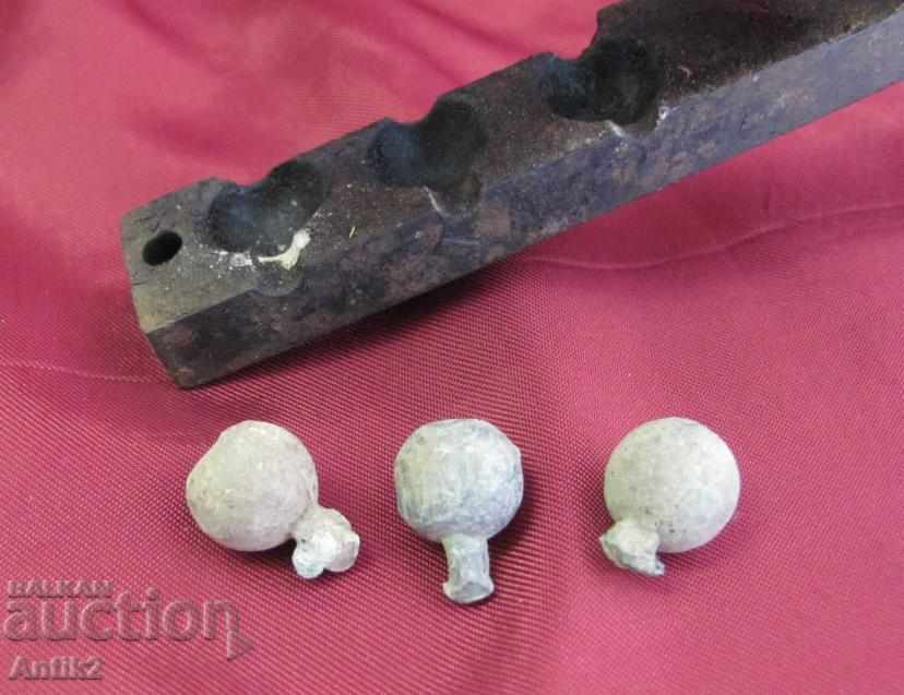 Delivery of 1600s Musket Lead Bullet Matrix very rare Delivery of 1600s Musket Lead Bullet Matrix very rare