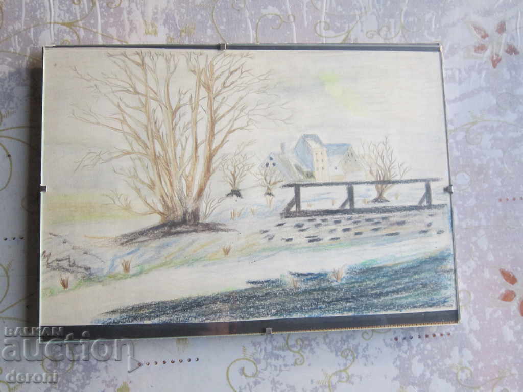 Delivery of Old German painting picture Delivery of Old German painting picture