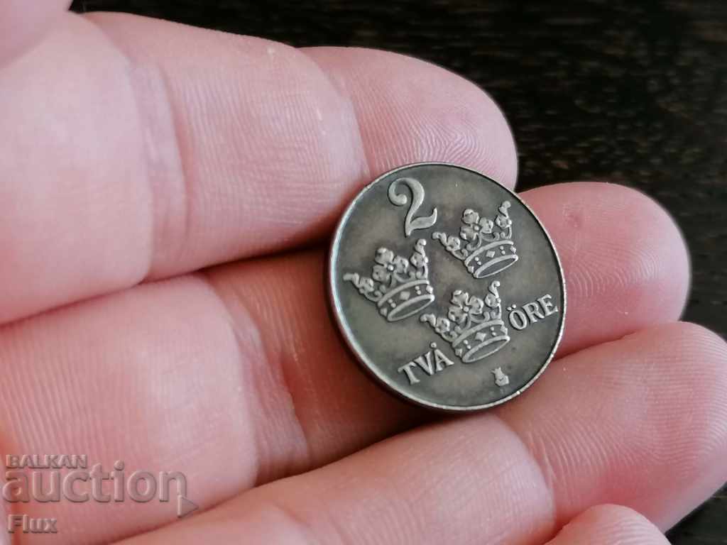 Auction  Coin - Sweden - 2 ore (matrix gloss) 1950s
