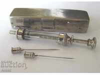 19 век Медицинска мини Спринцовка за Анастезия