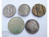 Lot of 5 different old token tokens for phone
