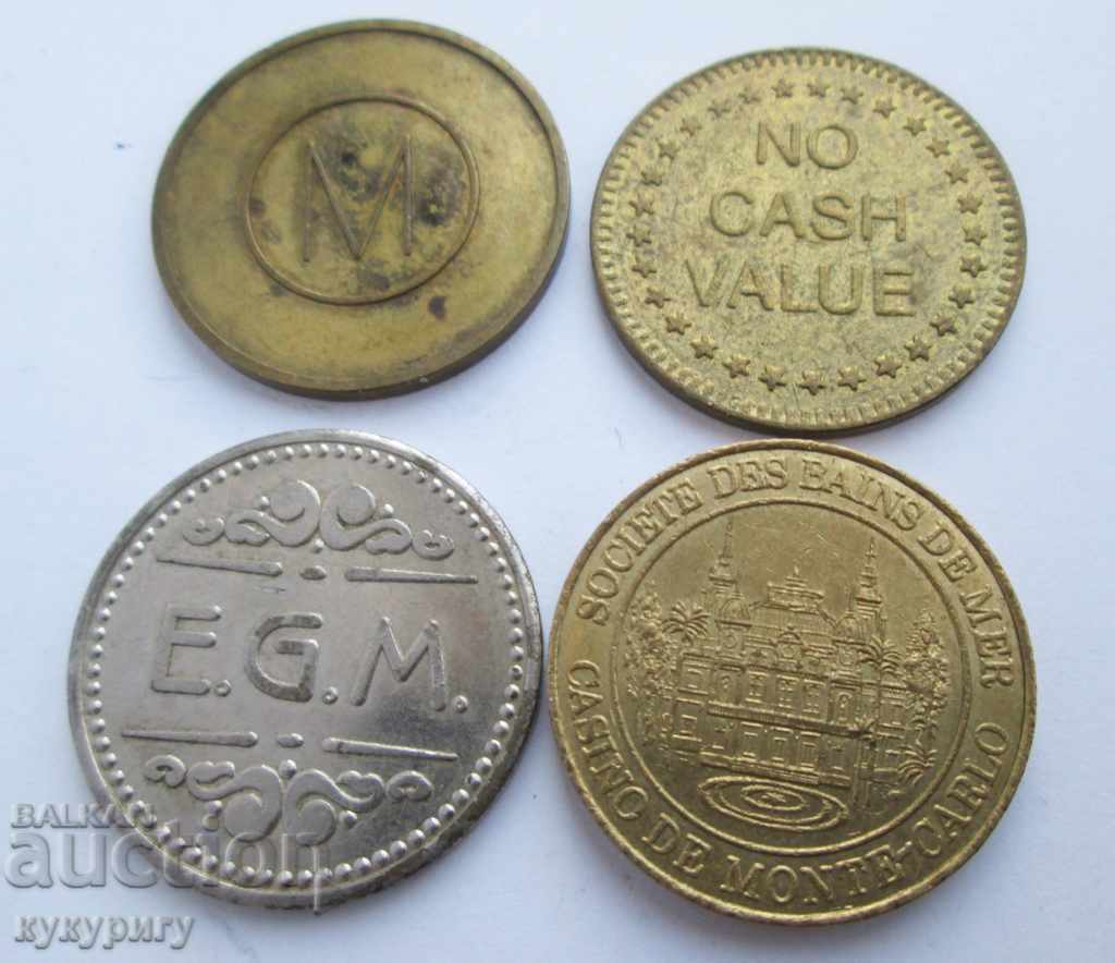 Delivery of Lot of 8 different old token tokens Delivery of Lot of 8 different old token tokens