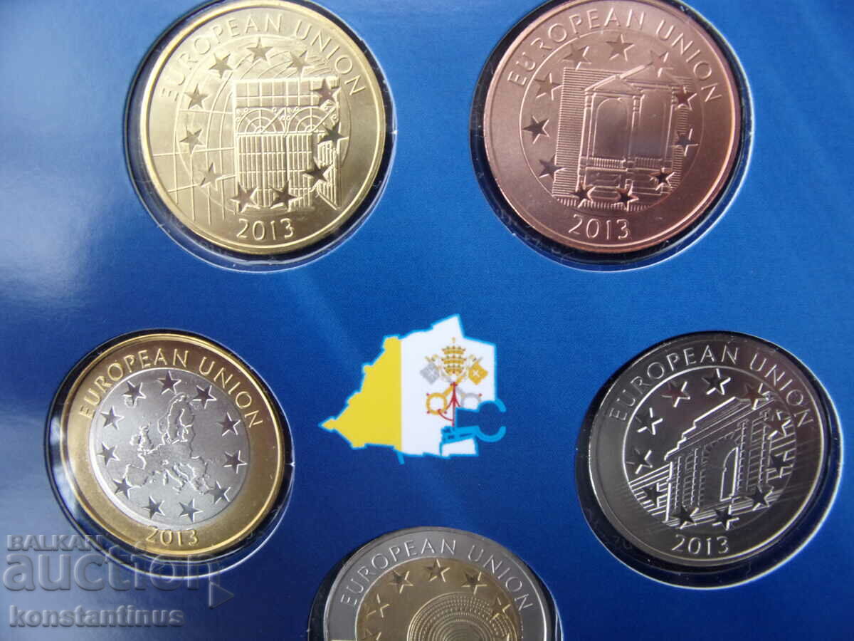 Auction  Vatican Proof Set 5x2 Euro 2013 Rare UNC PROOF