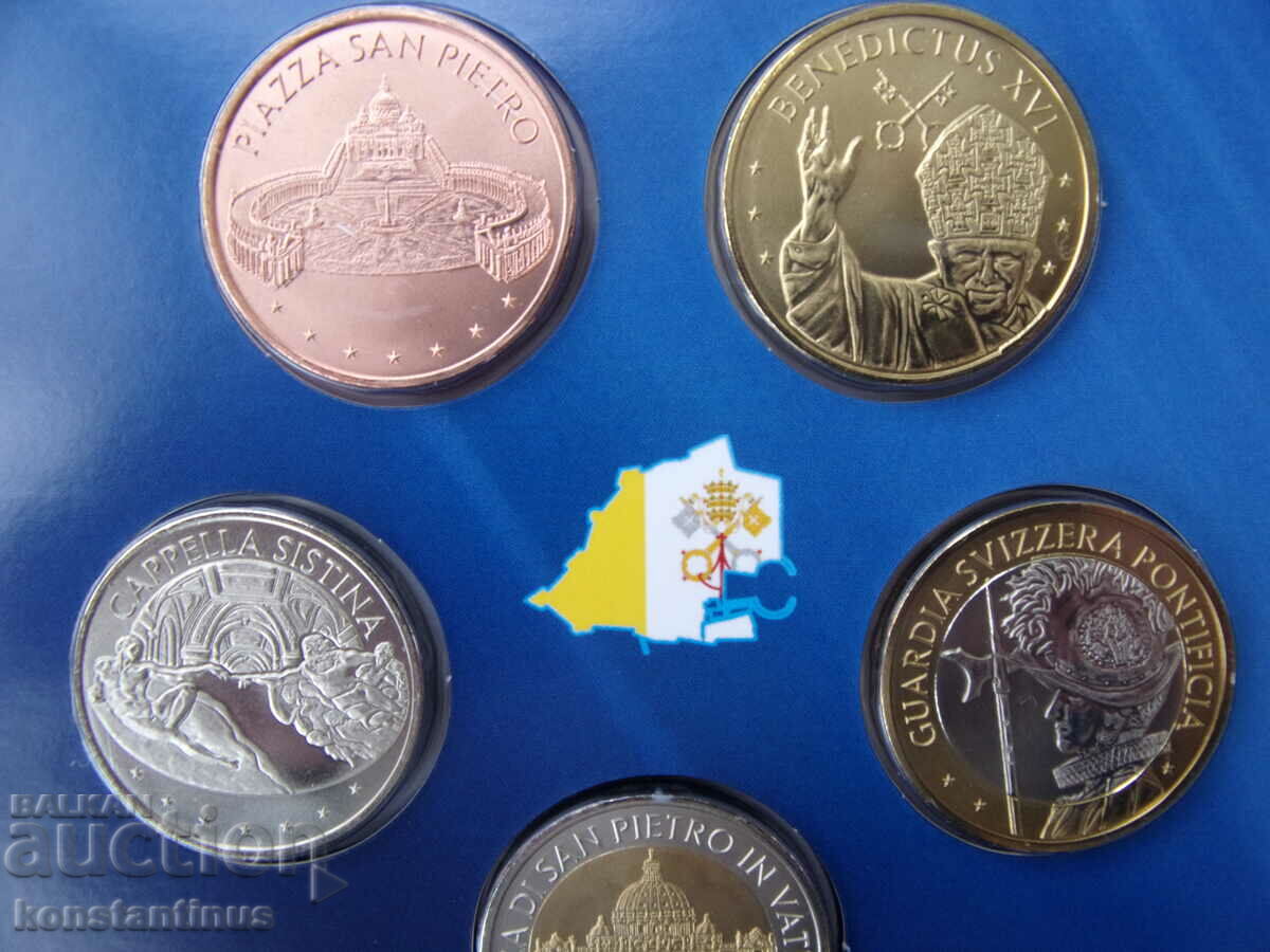 Vatican Proof Set 5x2 Euro 2013 Rare UNC PROOF - 5