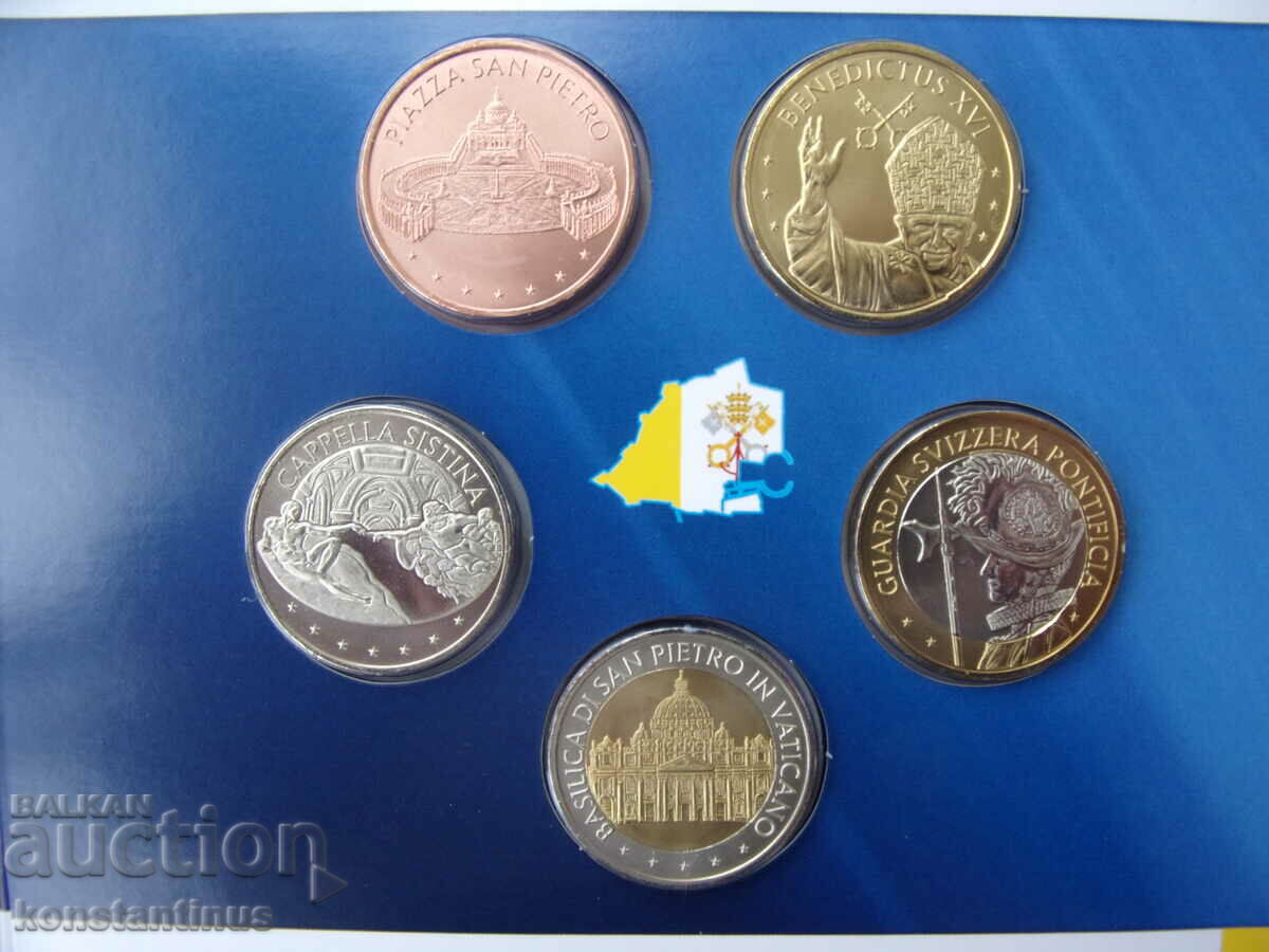 Vatican Proof Set 5x2 Euro 2013 Rare UNC PROOF