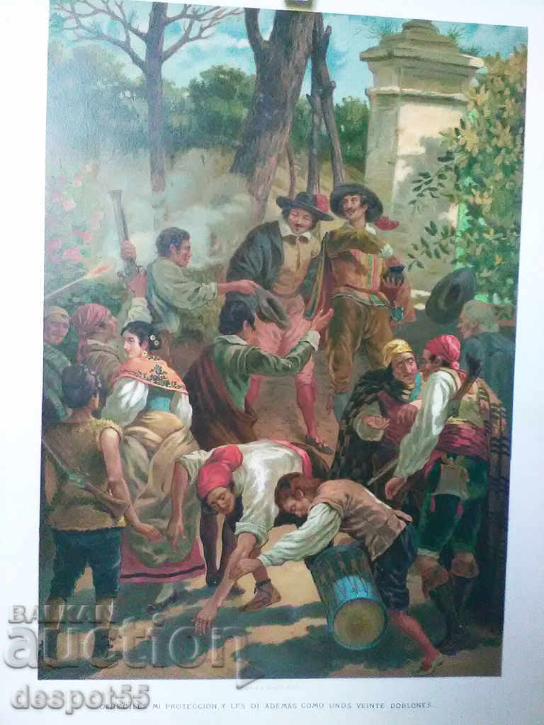 Auction 1880-1900. Spain. Beautiful illustrations from old books. Auction 1880-1900. Spain. Beautiful illustrations from old books.