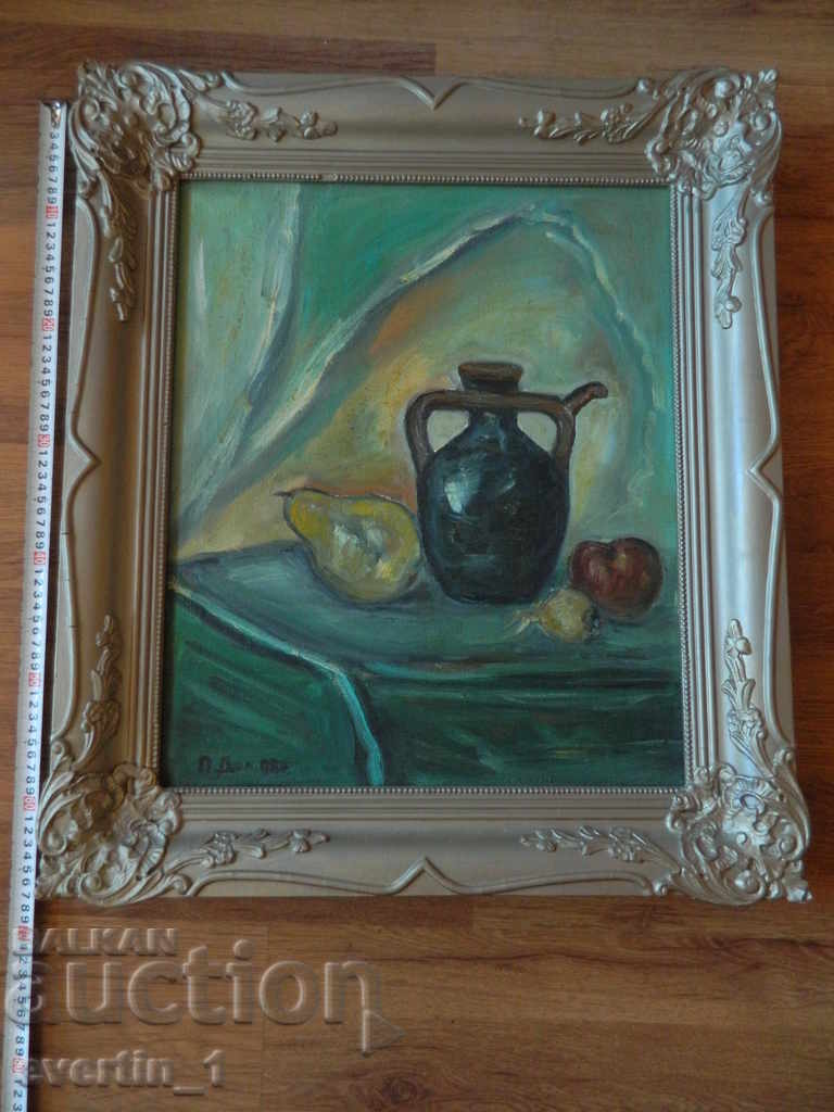 Painting, oil paintings on canvas. Still life