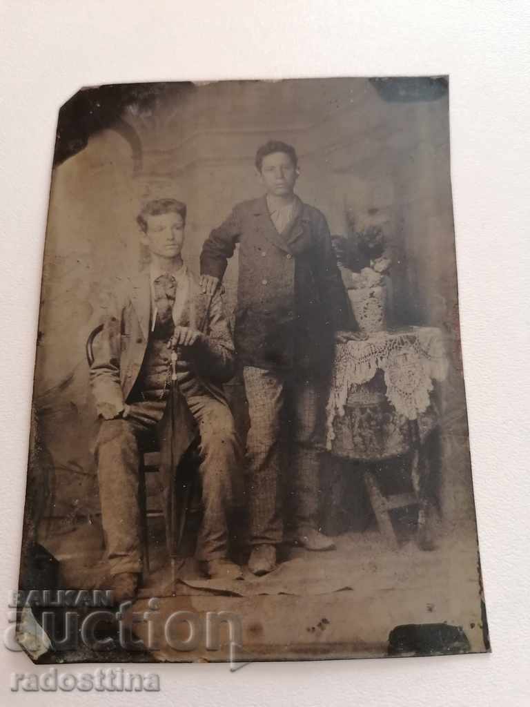 Φωτογραφία φωτογραφίας σε μέταλλο πριν από το 1878