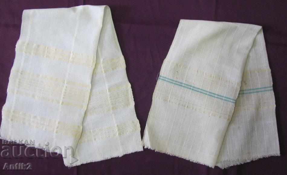 Auction 19th Century Folk Art 2 Pieces Hand Woven Towels Auction 19th Century Folk Art 2 Pieces Hand Woven Towels
